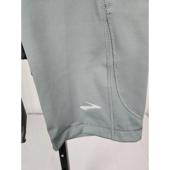 Brooks Method 8" Short Tight Legging Shorts Quick Dry Pewter Women's Size XS - Picture 7 of 12